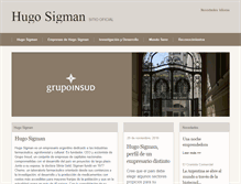 Tablet Screenshot of hugosigman.com.ar